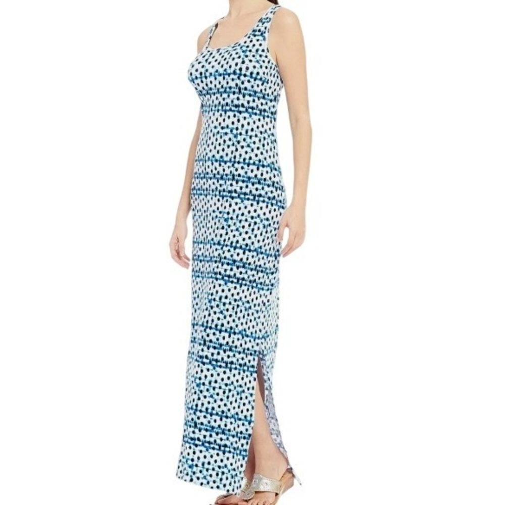 Tommy Bahama Womens S Dot Matrix Maxi Dress in Old Royal